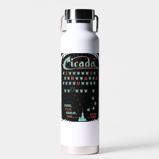Cicada Invada Trinkflasche (Vorne)