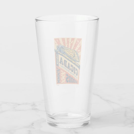 Cicada Invasion 2024 Brief Glas (Rückseite)