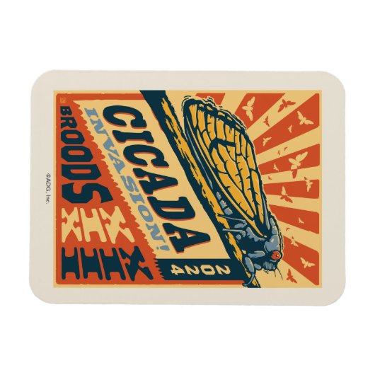 Cicada Invasion 2024 Brief Magnet (Horizontal)