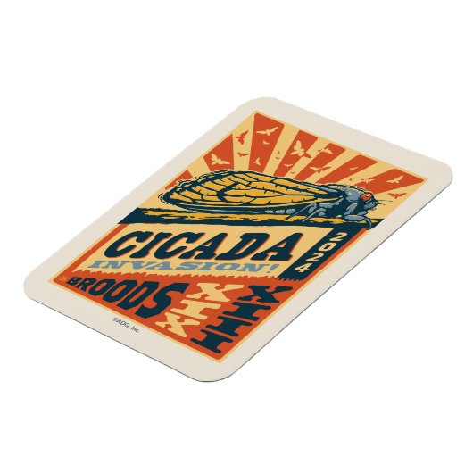 Cicada Invasion 2024 Brief Magnet (Linke Seite)