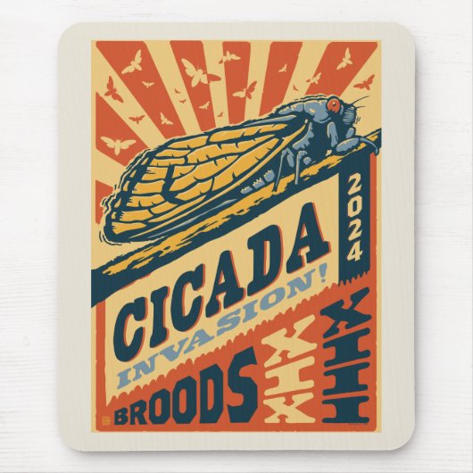 Cicada Invasion 2024 Brief Mousepad (Vorne)