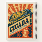 Cicada Invasion 2024 Brief Notizblock (Rückseite)