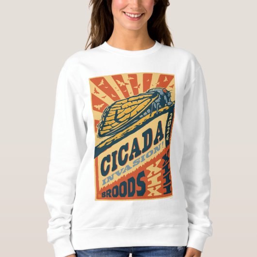Cicada Invasion 2024 Brief Sweatshirt (Vorderseite)