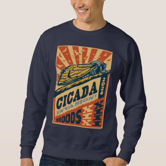 Cicada Invasion 2024 Brief Sweatshirt (Vorderseite)