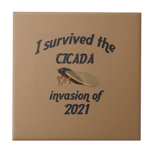 Cicada Invasion Fliese (Vorderseite)