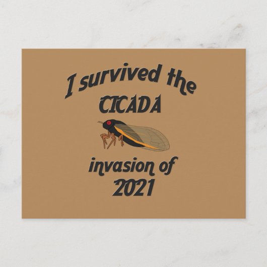 Cicada Invasion Postcard Postkarte (Vorderseite)