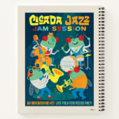 Cicada Jazz Jam Session Notizblock (Rückseite)