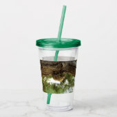 Cicada Muschel. Es war in Eile. Acryltrinkbecher (Rückseite)