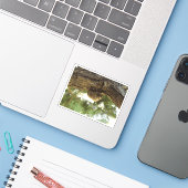 Cicada Muschel. Es war in Eile. Aufkleber (Laptop mit iPhone)