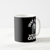 Cicada nur ein Junge, der Cicadas Lieben Kaffeetasse (VorderseiteRechts)