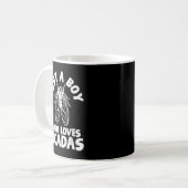Cicada nur ein Junge, der Cicadas Lieben Kaffeetasse (Vorderseite Links)