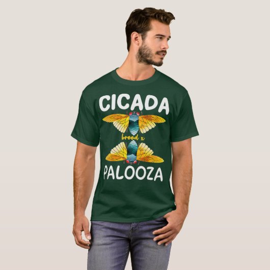 Cicada Palooza Brood X 2021 Entomology Bug Liebe T-Shirt (Vorne ganz)