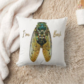 Cicada Pilow, Cicadoidea, Insekt Bug, Entomologie Kissen (Decke)
