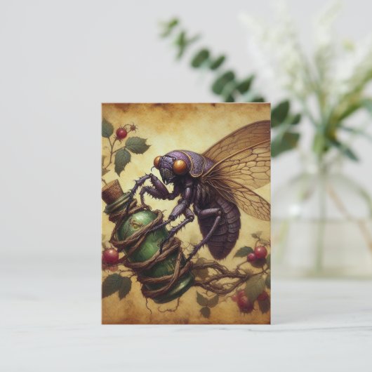 Cicada Postkarte (Stehend Vorderseite)
