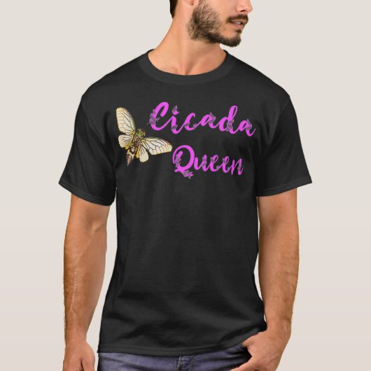 Cicada Queen Magicicada Invasion des Schwarzen Ins T-Shirt (Vorderseite)