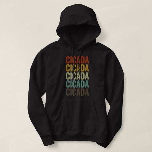 Cicada Retro Hoodie (Design vorne)
