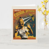 Cicada - Schrei-Lady 2024 Karte (Gelbe Blume)