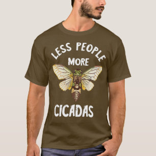 Cicada Schwarzer Einfall Magicicada Brood Insekt T-Shirt