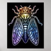 Cicada Shirt Insect Great Eastern Brood X Cicadas Poster (Vorne)