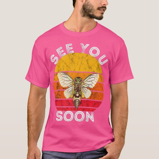 Cicada Sie sehen bald Magicicada Brood Insekt T-Shirt (Vorderseite)