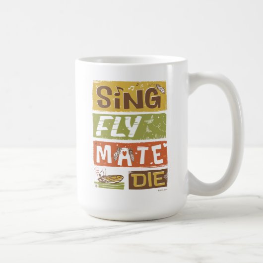 Cicada Sing Fly Mate Die Kaffeetasse (Rechts)