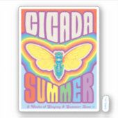 Cicada Summer Liebe Aufkleber (Vorderseite)