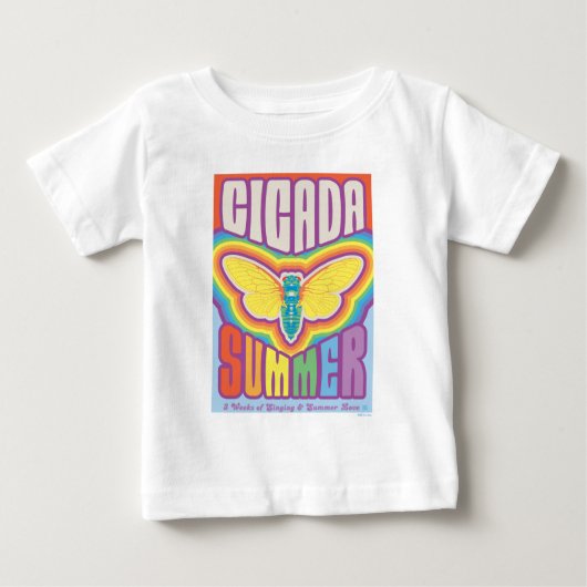 Cicada Summer Liebe Baby T-shirt (Vorderseite)