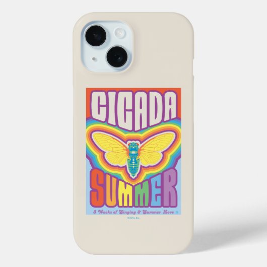 Cicada Summer Liebe Case-Mate iPhone Hülle (Rückseite)
