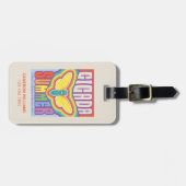 Cicada Summer Liebe Gepäckanhänger (Vorderseite horizontal)