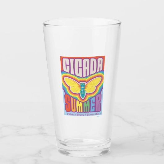 Cicada Summer Liebe Glas (Vorderseite)