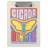 Cicada Summer Liebe Klemmbrett (Vorderseite)