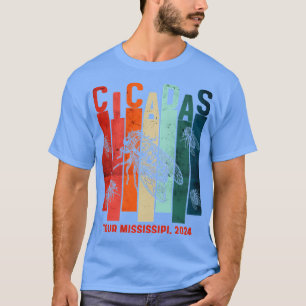 Cicada Tour Mississipi 2024 Entomologe T-Shirt