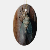 Cicada trocknet seine Flügel Keramikornament (Rechts)