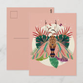 Cicada Tropical Postkarte (Vorne/Hinten)