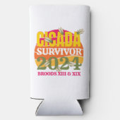 CICADA-ÜBERLEBENSRAHMEN 2024 Broods XIII Selters Dosenkühler (Rückseite)