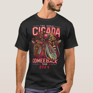 Cicada Wiedersehen US Tour 2024 Cicada Concert Fes T-Shirt