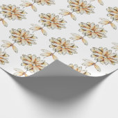 Cicada Wings Floral Pattern Geschenkpapier (Ecke)