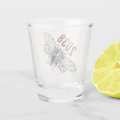 Cicadas 2038 schnapsglas (Rückseite)