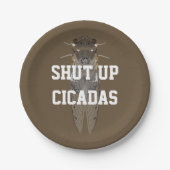 Cicadas beenden pappteller (Vorderseite)
