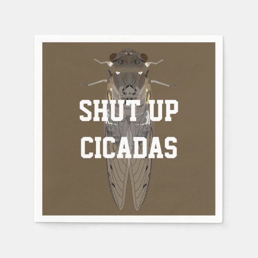 Cicadas beenden serviette (Vorderseite)