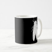 Cicadas Brood X Summer Magicicada Funny Retro Cic Kaffeetasse (VorderseiteRechts)