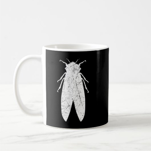 Cicadas Brood X Summer Magicicada Funny Retro Cic Kaffeetasse (Links)