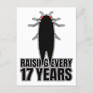Cicadas Cicada Zombie Bugs - Entomologie Geek Postkarte