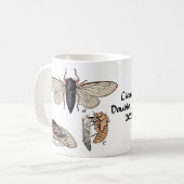 Cicadas Double Brood 2024 Tasse (Vorderseite Links)
