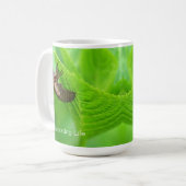 Cicadas Exco Skelett unter Leaf, Leben und Wissens Kaffeetasse (Vorderseite Links)