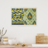 Cicadas, Fische und Nautilus-Muscheln Poster (Küche)