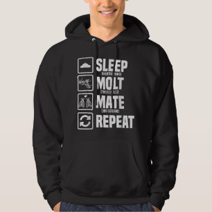 Cicadas Lebenszyklus Schlaf Molt Mate Wiederholung Hoodie