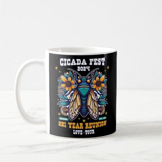 Cicadas T - Shirt 2024 Kaffeetasse (Links)