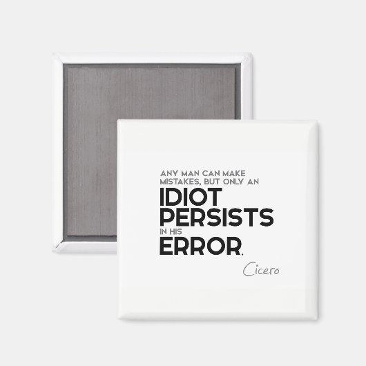 Cicero: Fehler machen Magnet (Vorderseite/Rückseite)