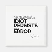 Cicero: Fehler machen Magnet (Vorne)